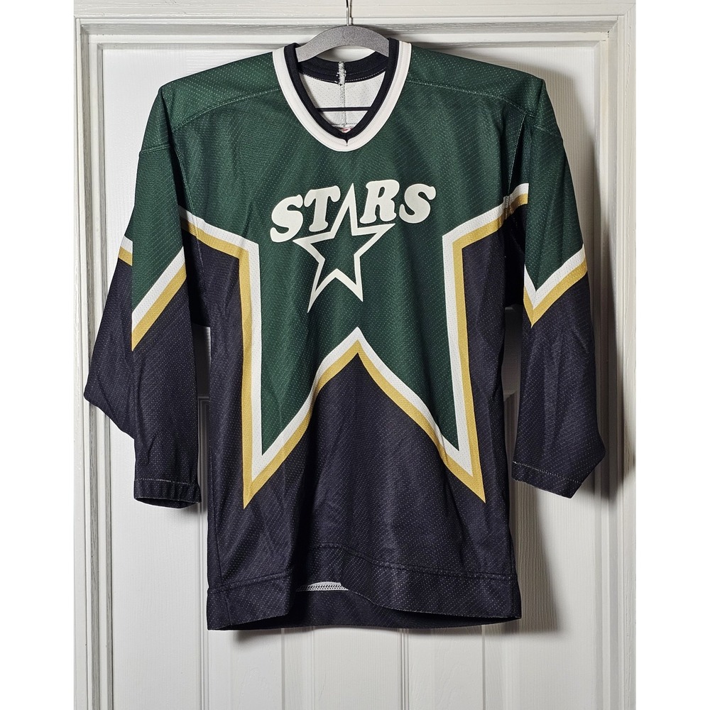 Vintage CCM NHL Dallas Stars Jersey Youth L/XL Made In Canada Number 88 Air Knit